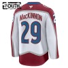 Colorado Avalanche Dresy Fanatics Premium Nathan MacKinnon 2024-25 Bílý Venkovní - Dětské